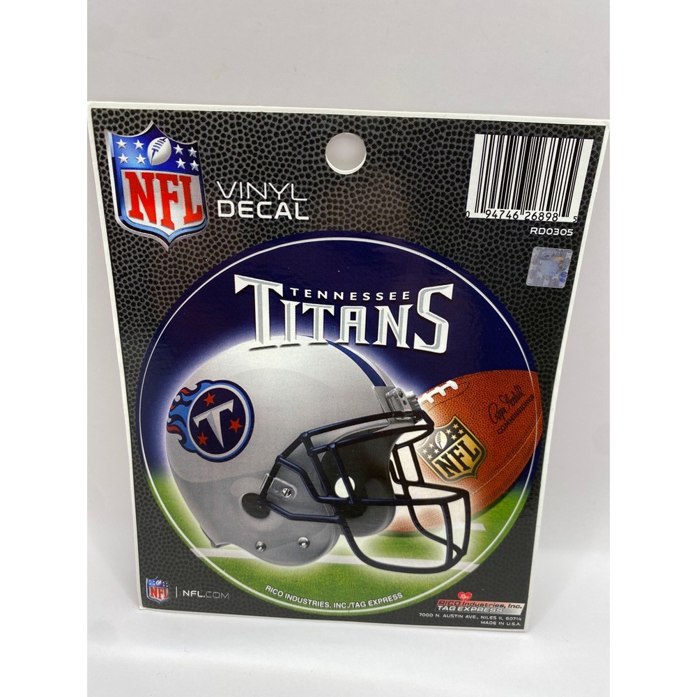 NFL Tennessee Titans Vinyl Decal Sticker Rico Industries Official Licensed